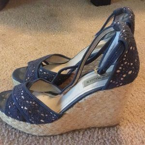 Steve Madden Navy blue Wedges